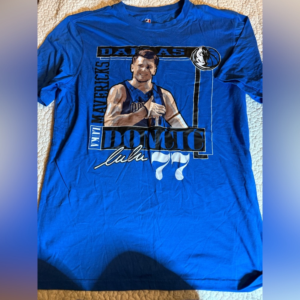 NBA Basketball Luca Doncic Mens Cotton Tee Basketball